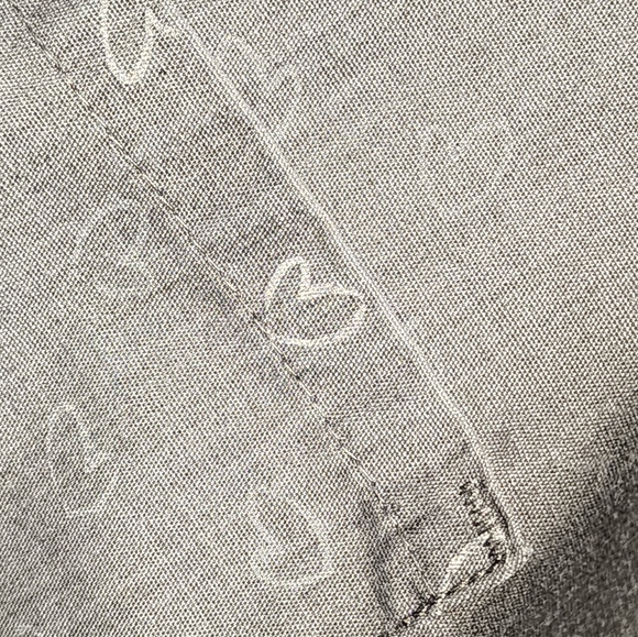 PL Uniform Company Grey Hearts Long Sleeve Jacket With Pockets Womens Small - Picture 3 of 5